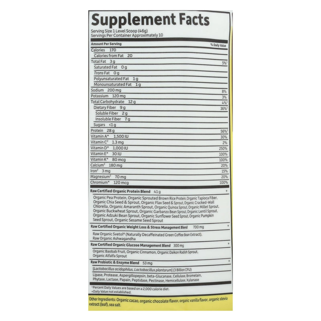 Garden of Life Raw Fit Organic Chocolate, 16.04 Ounce