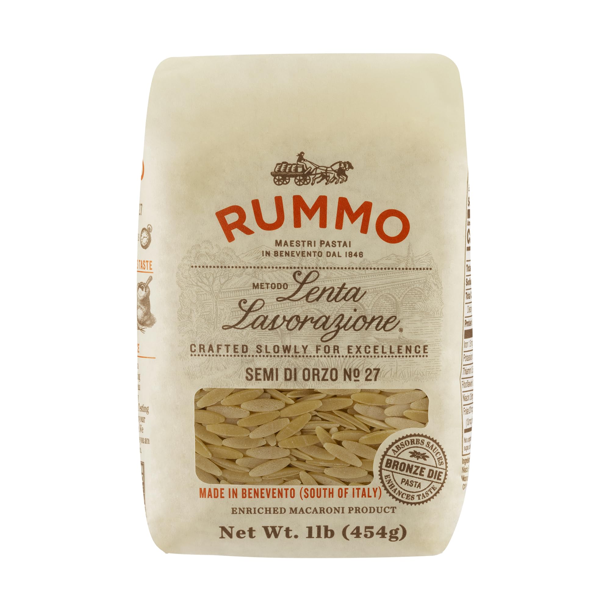Rummo Semi Di Orzo Pasta, Case of 12, 1 Pound Bags