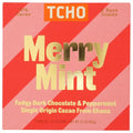TCHO Chocolate Organic Merry Mint Dark Chocolate Bar, Case of 10, 2.1 oz Bars