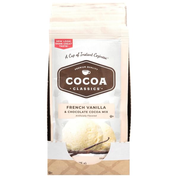 Cocoa Classics French Vanilla Cocoa Mix, Case of 36, 1.25 Ounce Packets