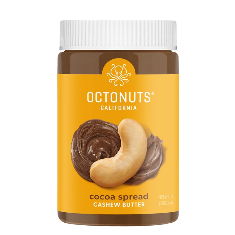 Octonuts Cocoa Cashew Butter Spread, Case of 8, 16 oz Jars