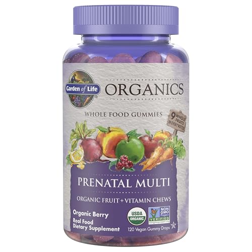 Garden of Life Organics Mykind Prenatal Multi Gummies Organic Berry, 120 Count
