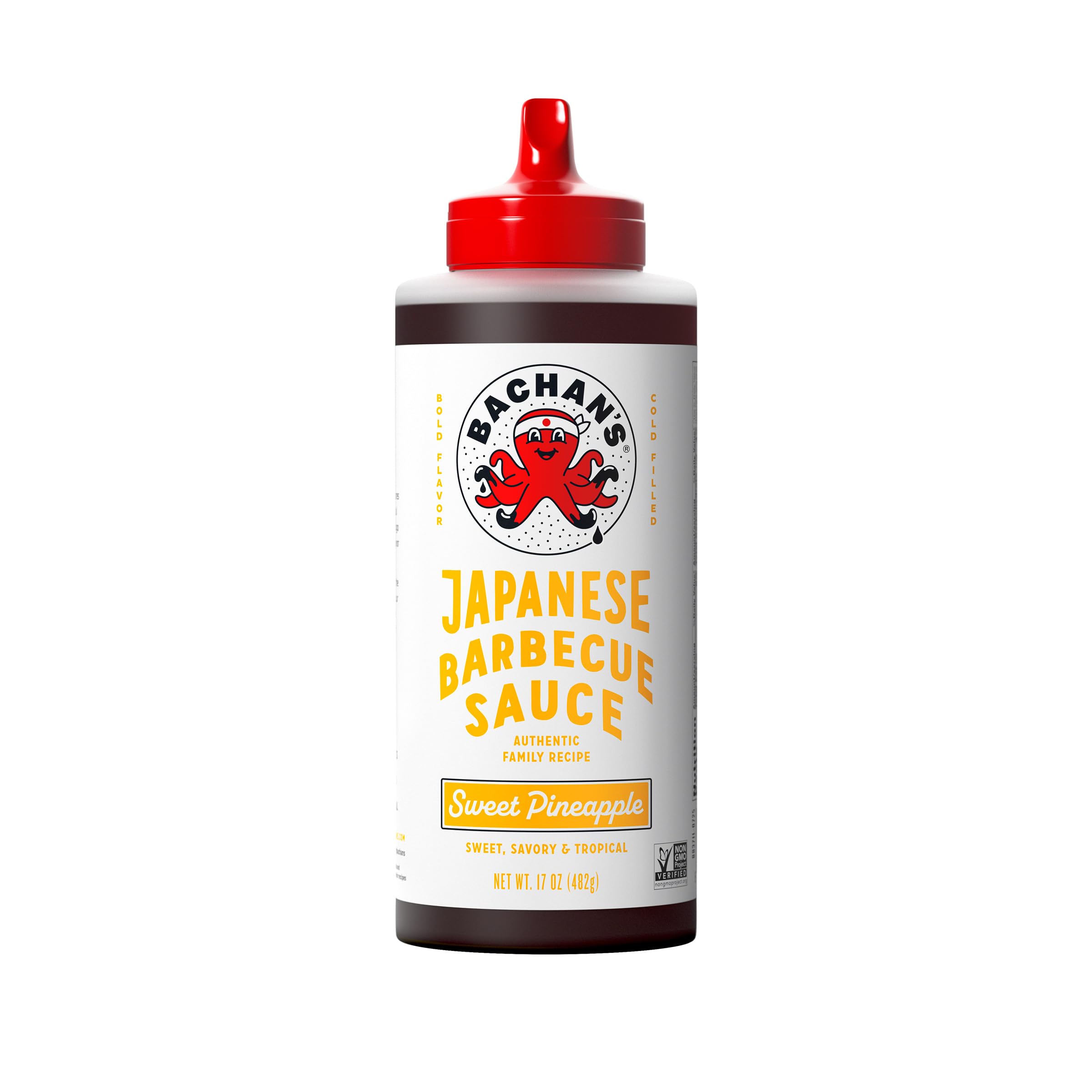 Bachan's Sweet Pineapple Japanese Barbecue Sauce, Case of 6, 16.5 Ounce Bottles