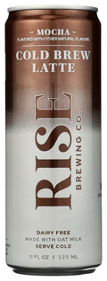 Rise Brewing Co. Mocha Cold Brew Latte, Case of 12, 11 Fluid Ounce Cans