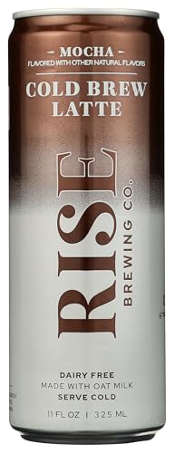 Rise Brewing Co. Mocha Cold Brew Latte, Case of 12, 11 Fluid Ounce Cans