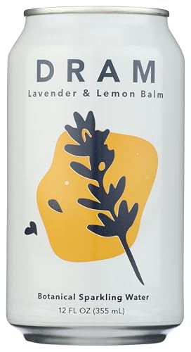 Dram Lavender And Lemon Sparkling Water, Case of 24, 12 Fluid Ounce Cans