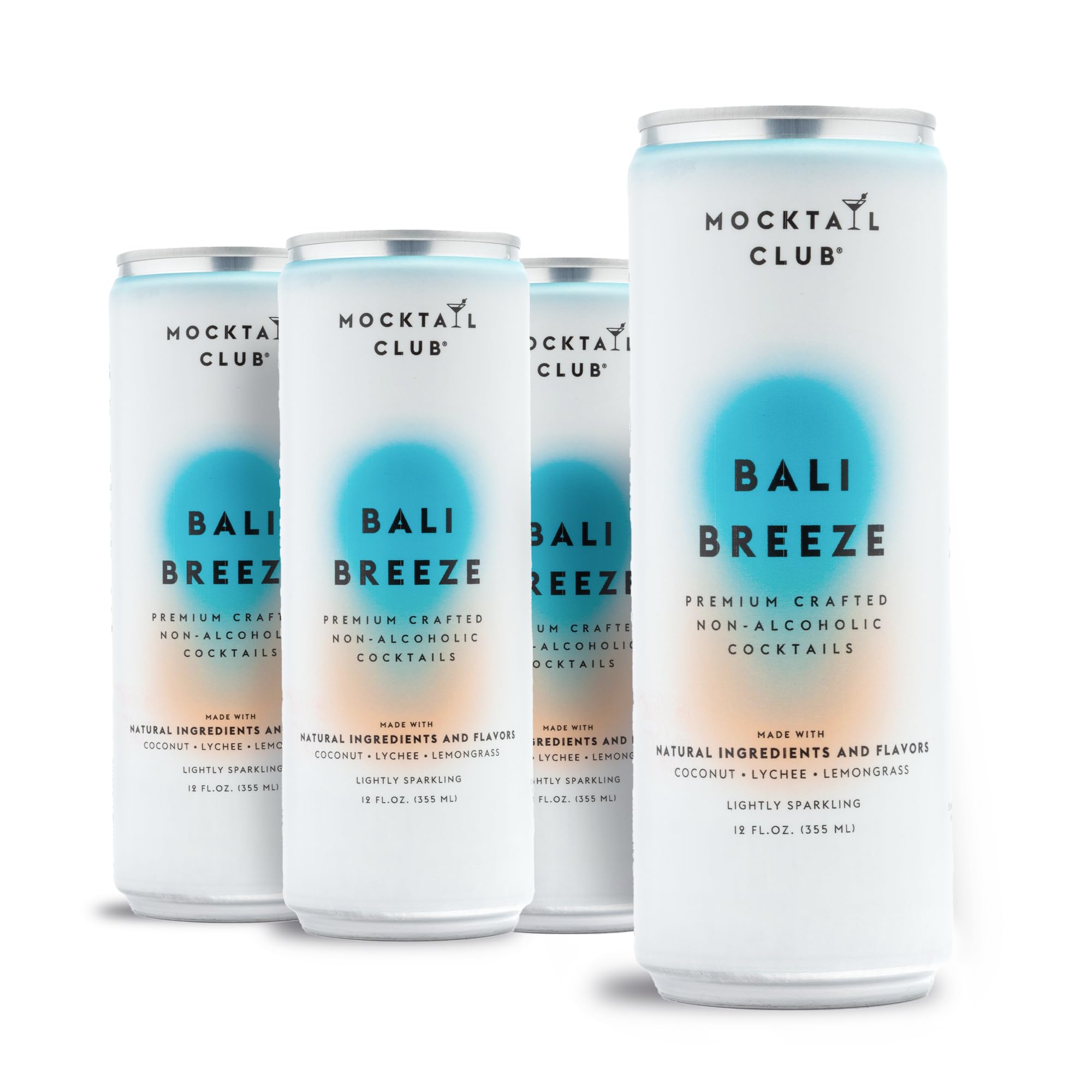 Mocktail Club Bali Breeze Mocktail, Case of 6, 4 Count, 12 Fluid Ounce Cans