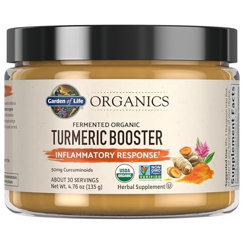Garden of Life Organics Fermented Organic Turmeric Boost, 4.76 Ounce