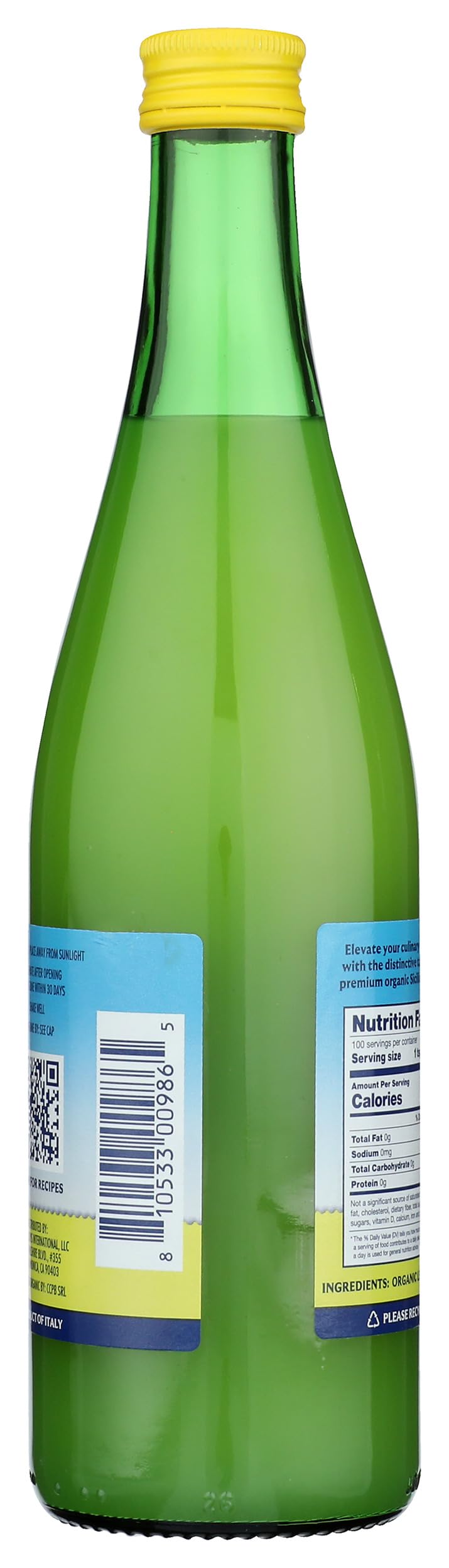 Volcano Burst Organic Lemon Juice, Case of 12, 16.9 Fluid Ounce Bottles
