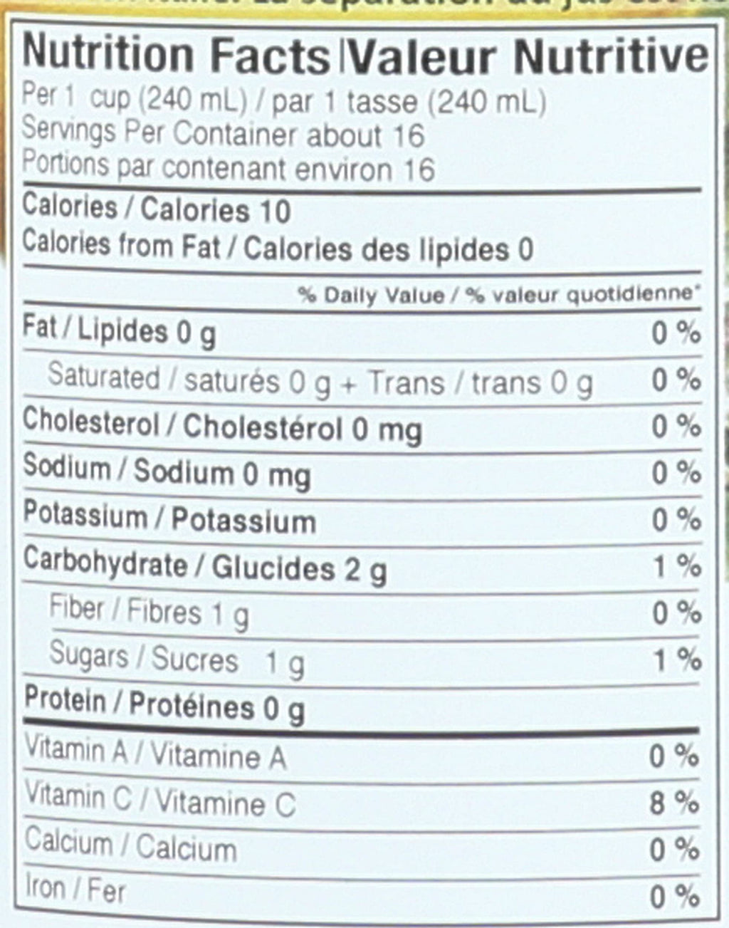 Volcano Burst Organic Lemon Juice, Case of 12, 16.9 Fluid Ounce Bottles