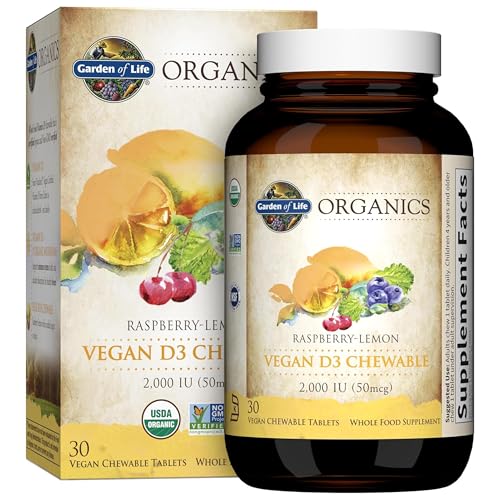 Garden of Life mykind Organics Vegan D3 Chewables, 30 Count