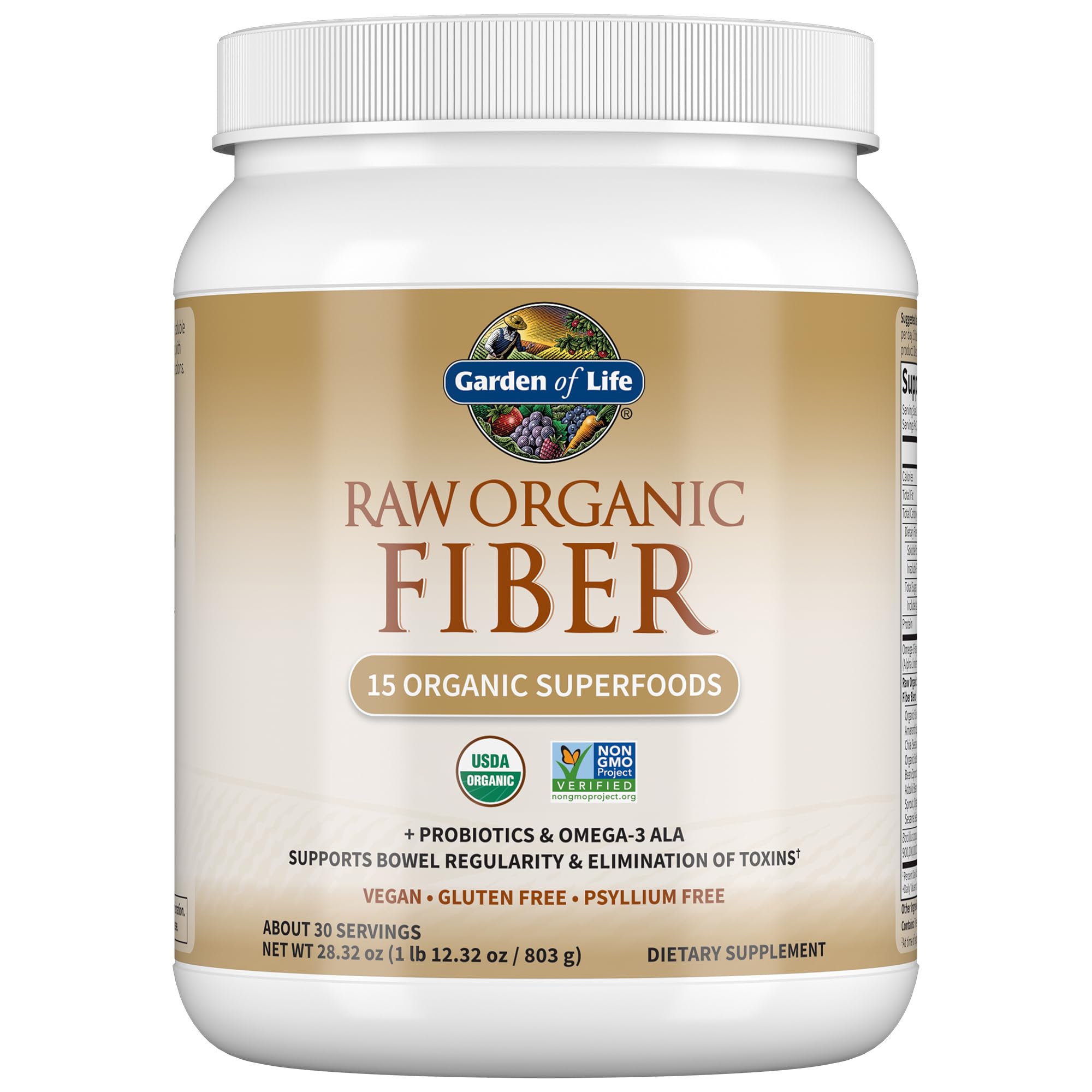 Garden Of Life Raw Organic Fiber Powder, 1.77 Pound