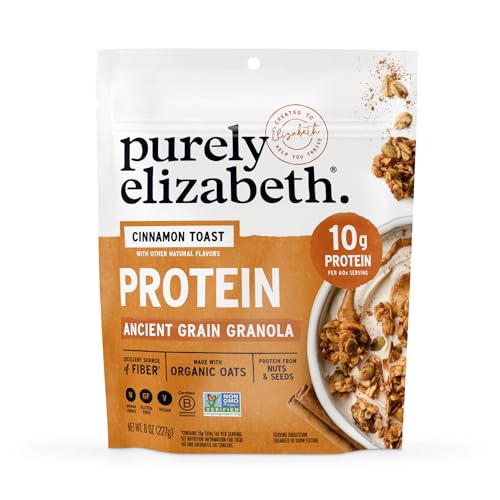 Purely Elizabeth Organic Cinnamon Toast Granola, Case of 6, 8 Ounce