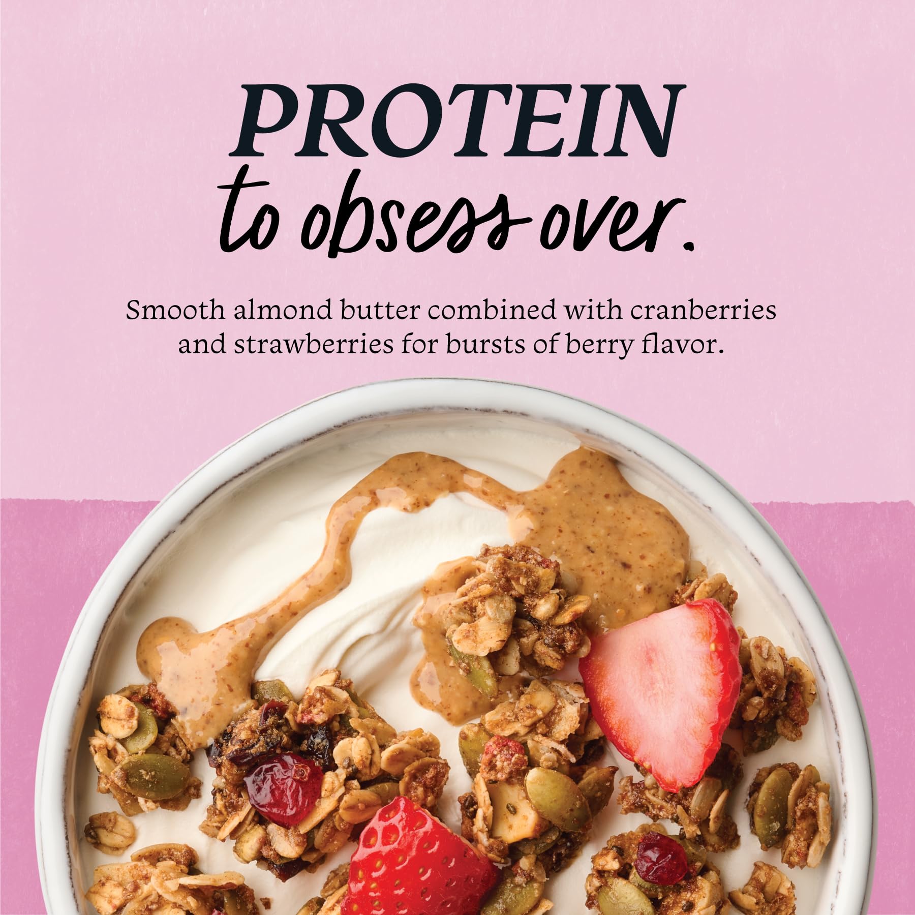 Purely Elizabeth Organic Almond Butter Berries Granola, Case of 6, 8 Ounce
