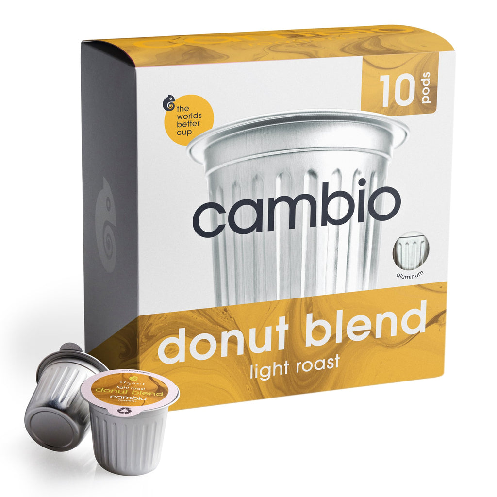 Cambio Roasters Organic Donut Blend Coffee, Case of 6, 10 Count