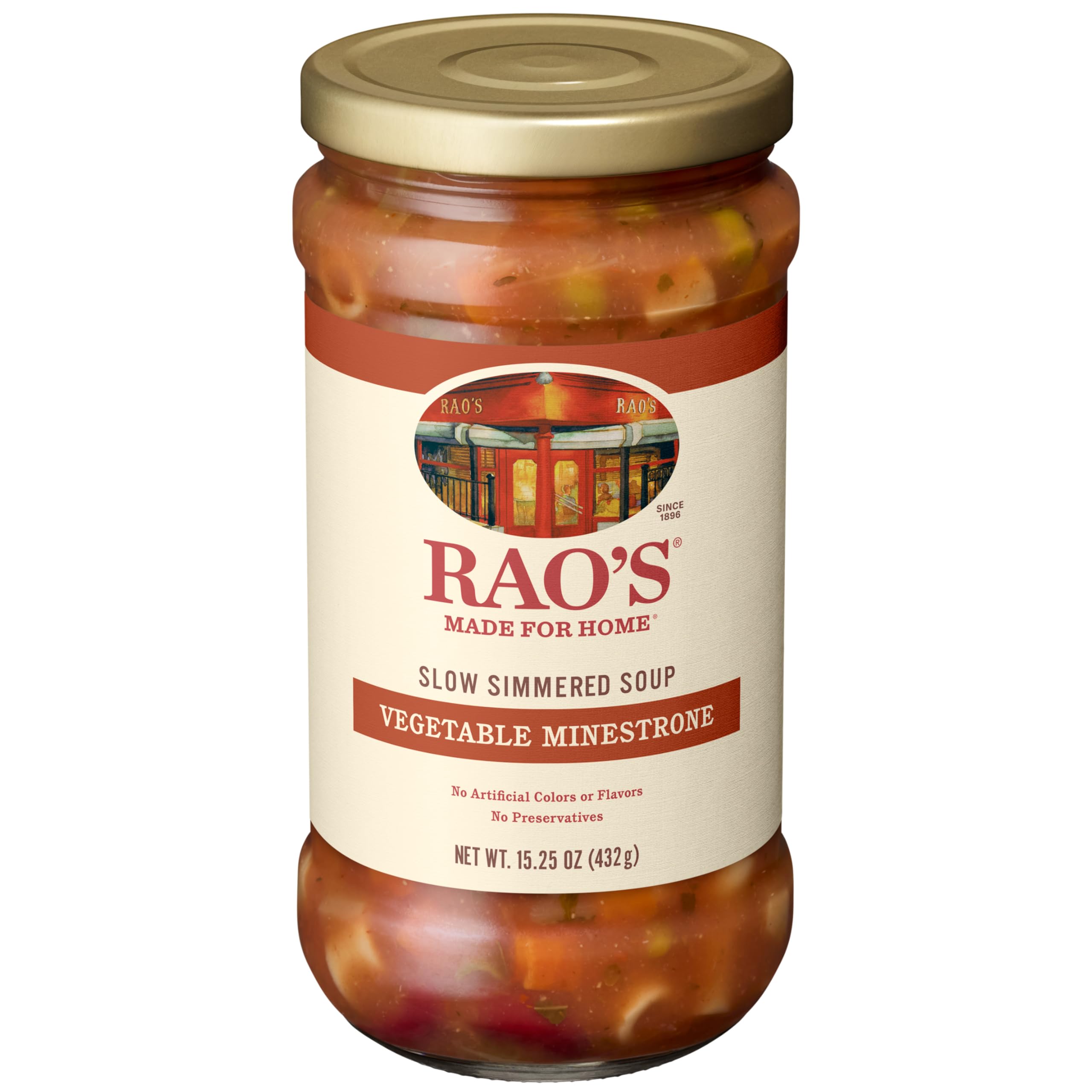 Rao's Vegetable Minestrone Soup, Case of 6, 15.25 Oz