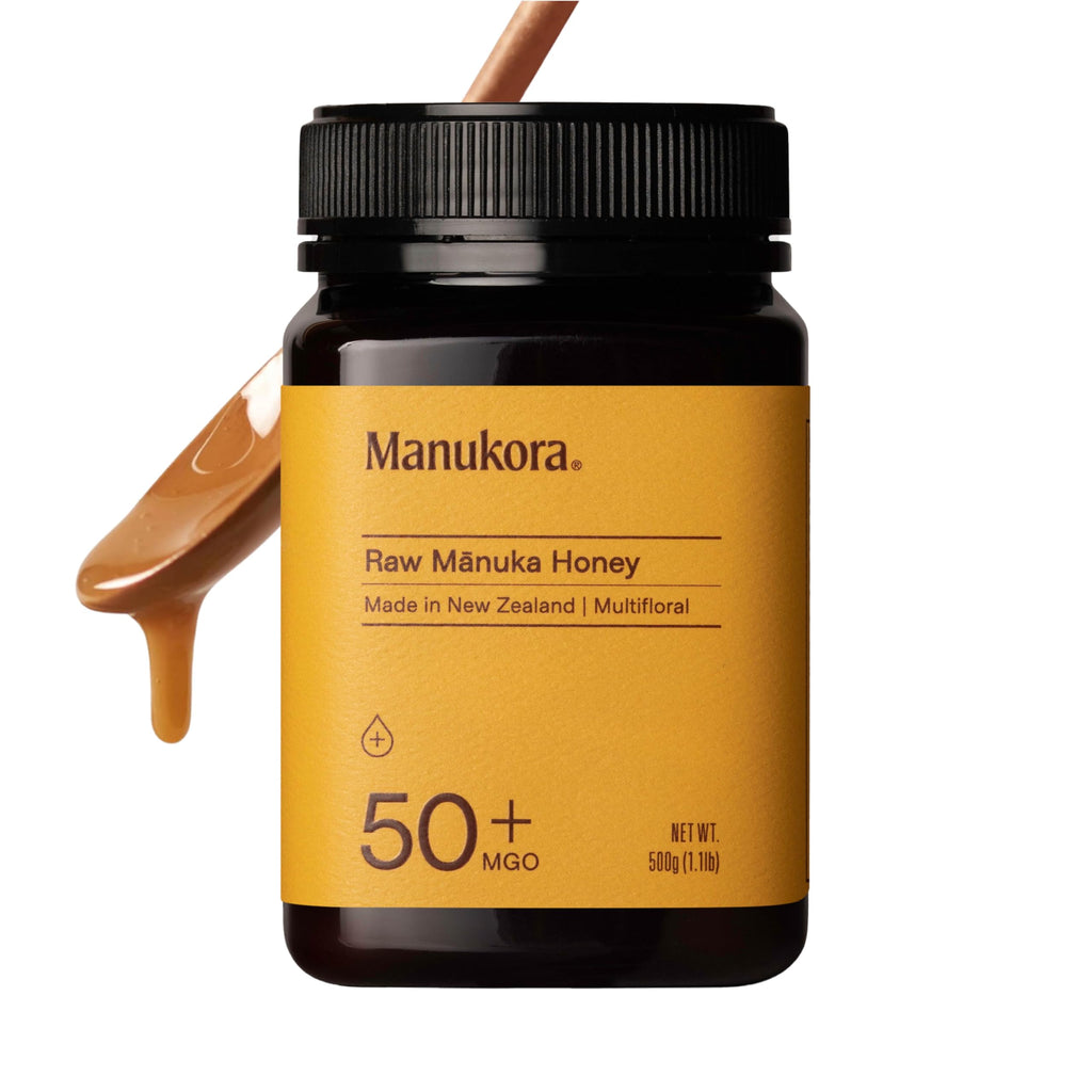 Manukora Raw Manuka Honey 50+ MGO, Case of 6, 1.1 Lb