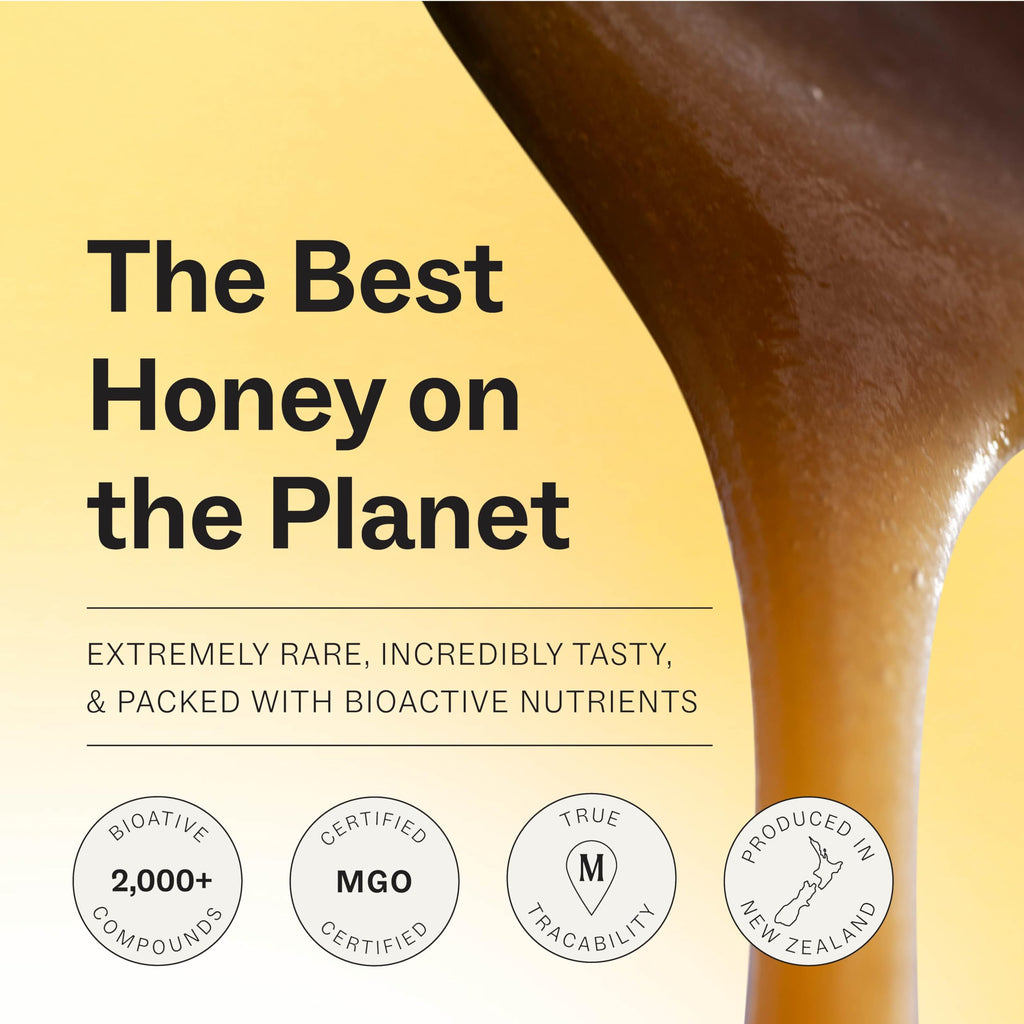 Manukora Raw Manuka Honey 50+ MGO, Case of 6, 1.1 Lb
