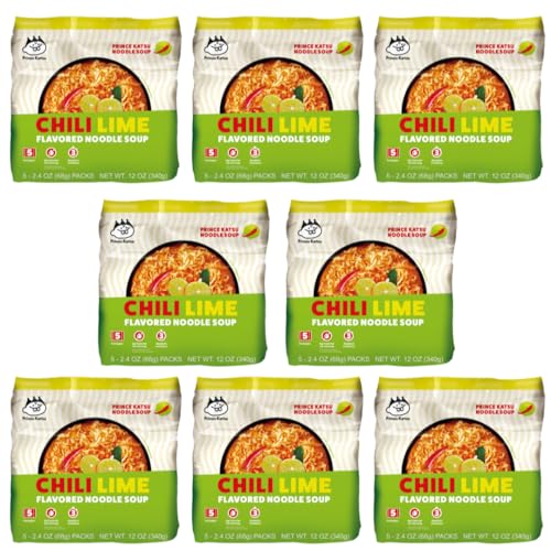 A-Sha Foods Chili Lime Noodle Soup, Case of 8, 12 oz
