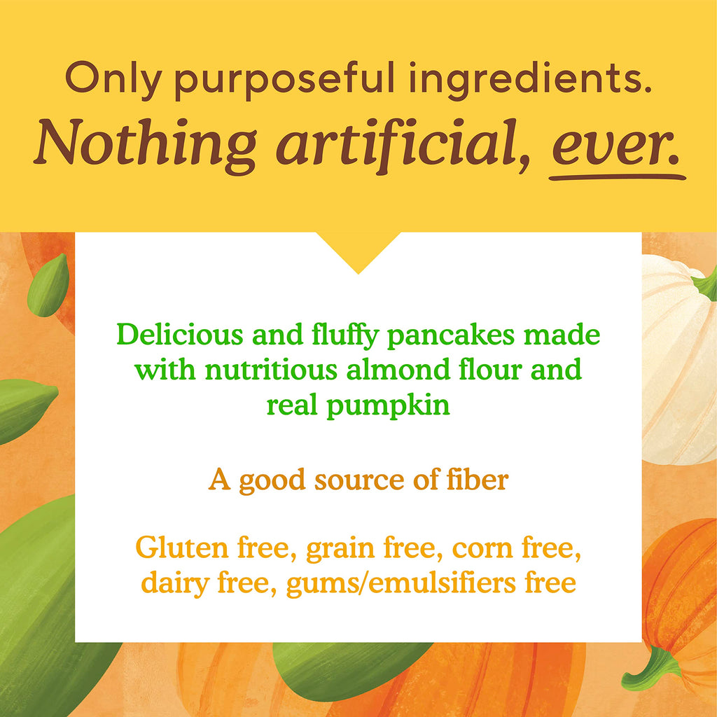 Simple Mills Pumpkin Almond Flour Pancake and Waffle Mix, Case of 6, 10.7 oz
