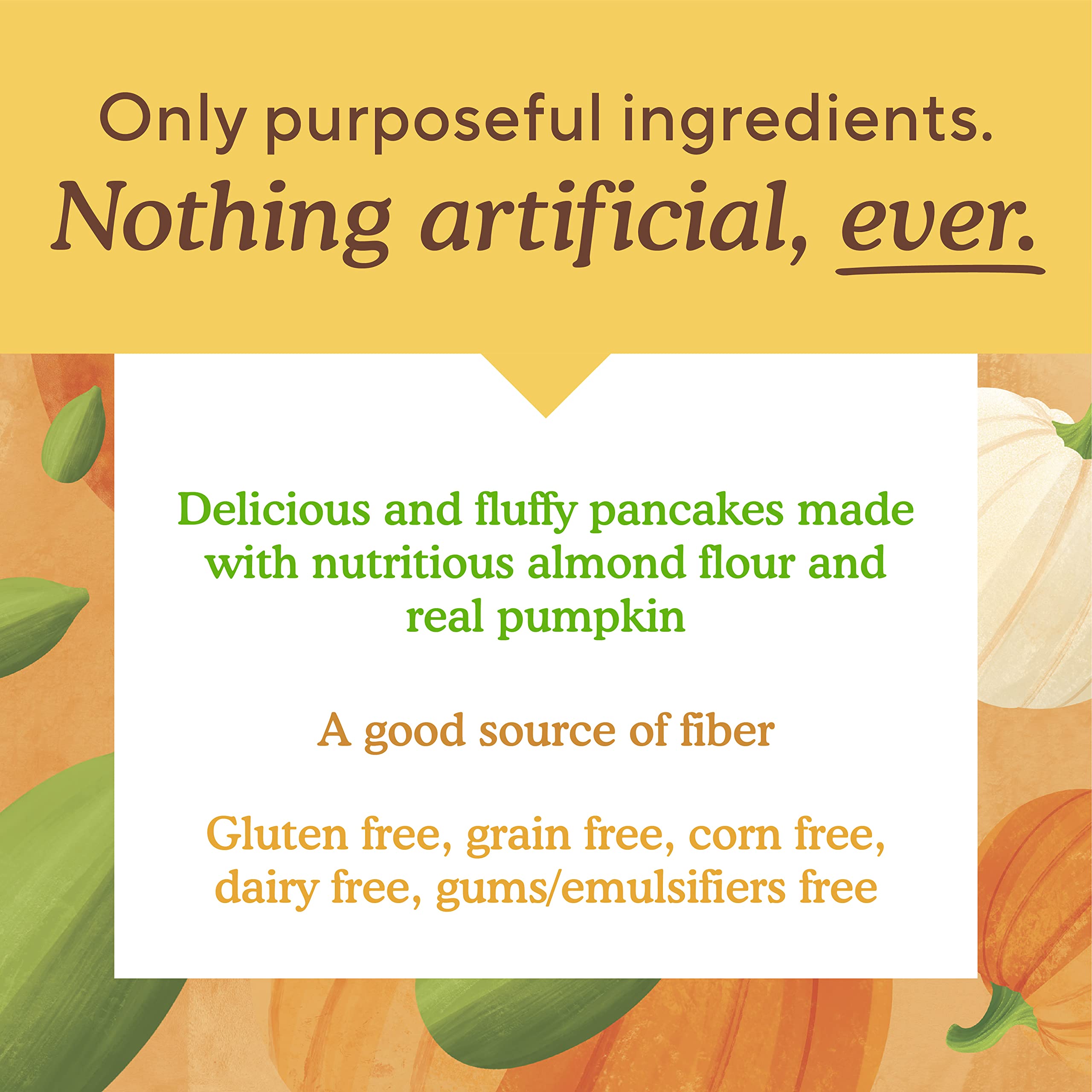 Simple Mills Pumpkin Almond Flour Pancake and Waffle Mix, Case of 6, 10.7 oz
