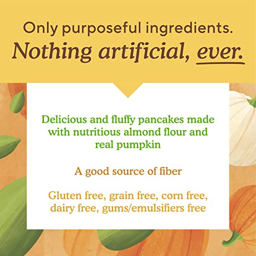Simple Mills Pumpkin Almond Flour Pancake and Waffle Mix, Case of 6, 10.7 oz