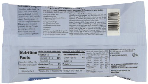 Scharffen Berger Bittersweet Dark Chocolate Baking Chunks, Case of 8, 7 Ounces