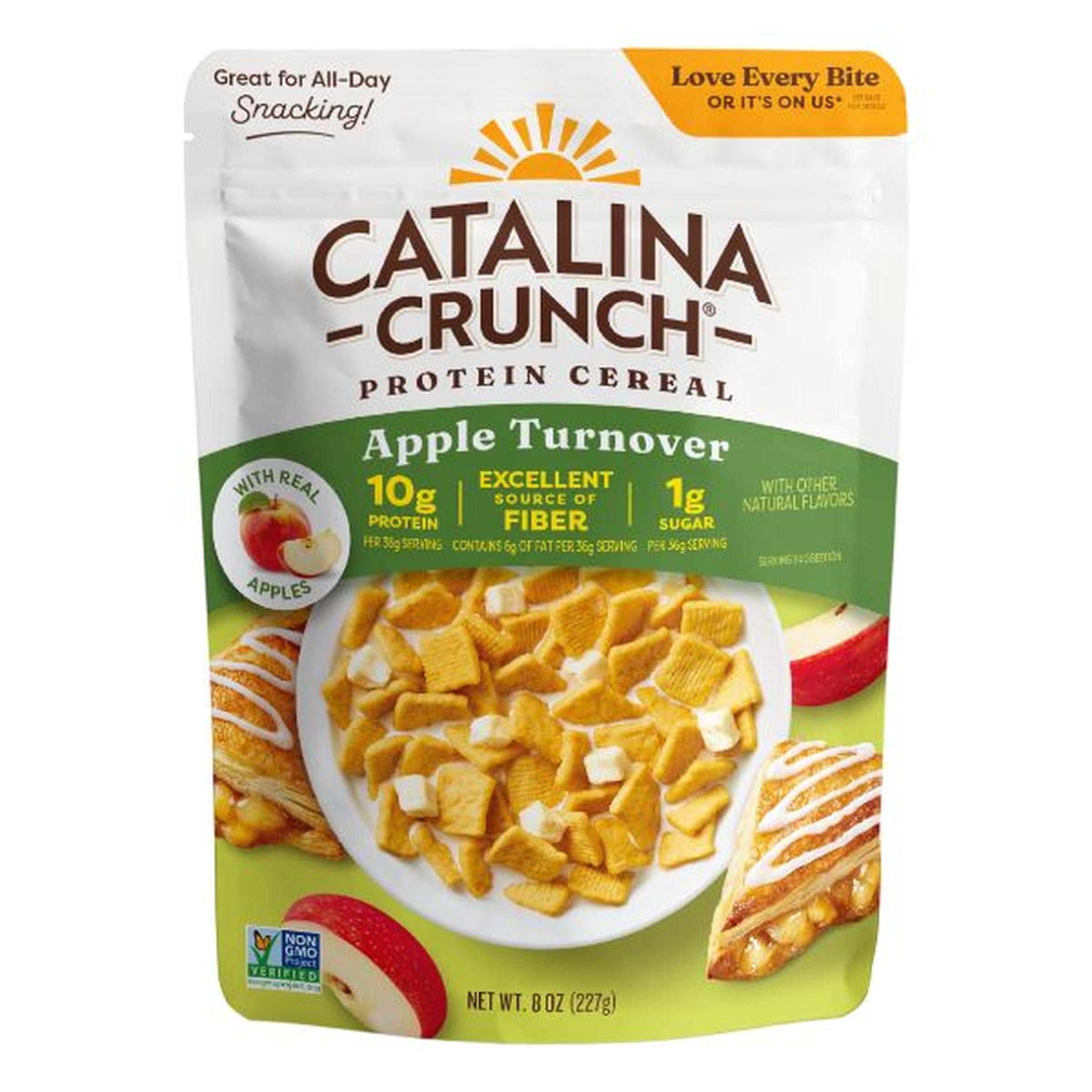 Catalina Crunch Protein Apple Turnover Cereal, Case of 6, 8 oz