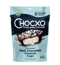 ChocXO Organic Dark Chocolate Coconut Butter Cups, Case of 6, 3.45 Ounce Packs