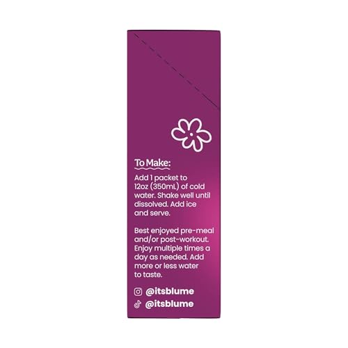 Blume SuperBelly Acai Pomegranate Hydration Powder, 0.14 oz, Case of 7