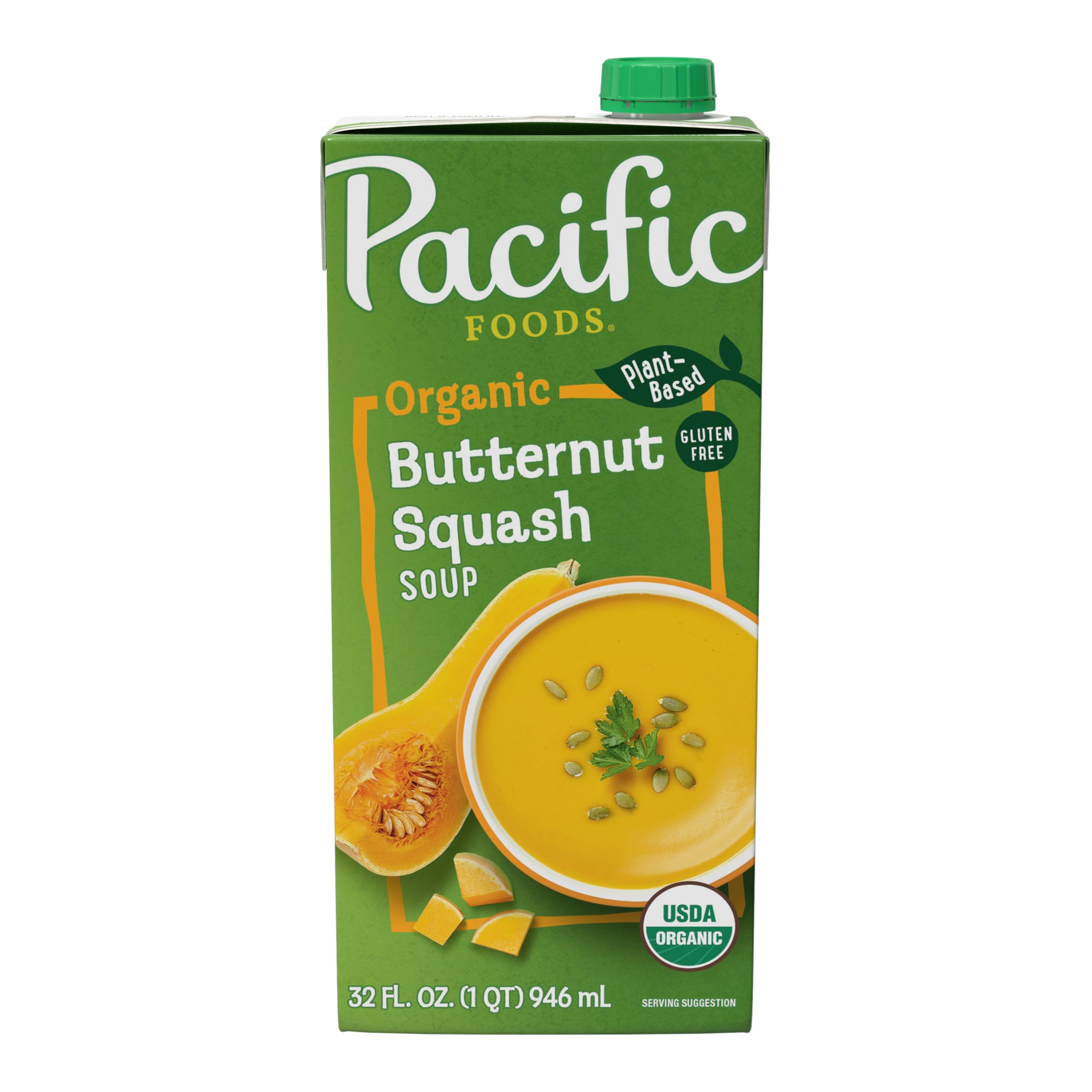Pacific Foods Organic Butternut Squash Soup, 32 fl oz, Case of 12