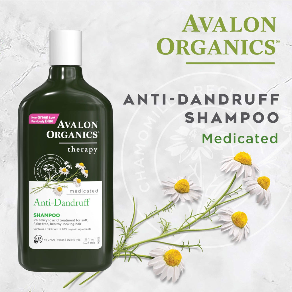 Avalon Organics Organic Anti-Dandruff Shampoo, 11 Fluid Ounces