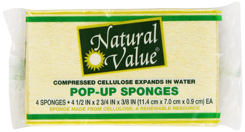 Natural Value Sisal Sponge Scrubber, Case of 24, 2 Count Packs