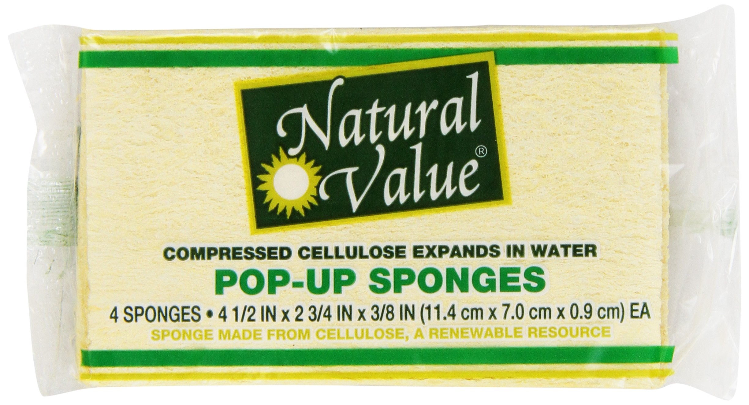 Natural Value Sisal Sponge Scrubber, Case of 24, 2 Count Packs