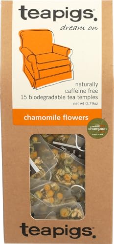 Teapigs Dream On Chamomile Flowers Tea, Case of 6, 15 Count