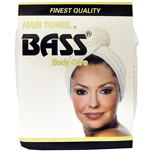 Bass Brushes White Absorbent Cotton Hair Towel