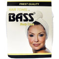 Bass Brushes White Absorbent Cotton Hair Towel