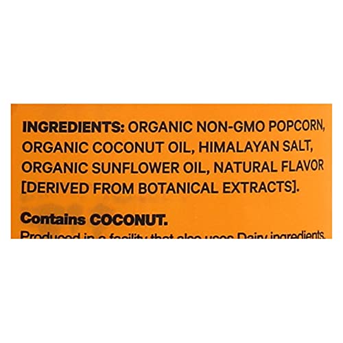 LesserEvil Organic Himalayan Gold Popcorn, Case of 12, 0.88 Ounce Bags