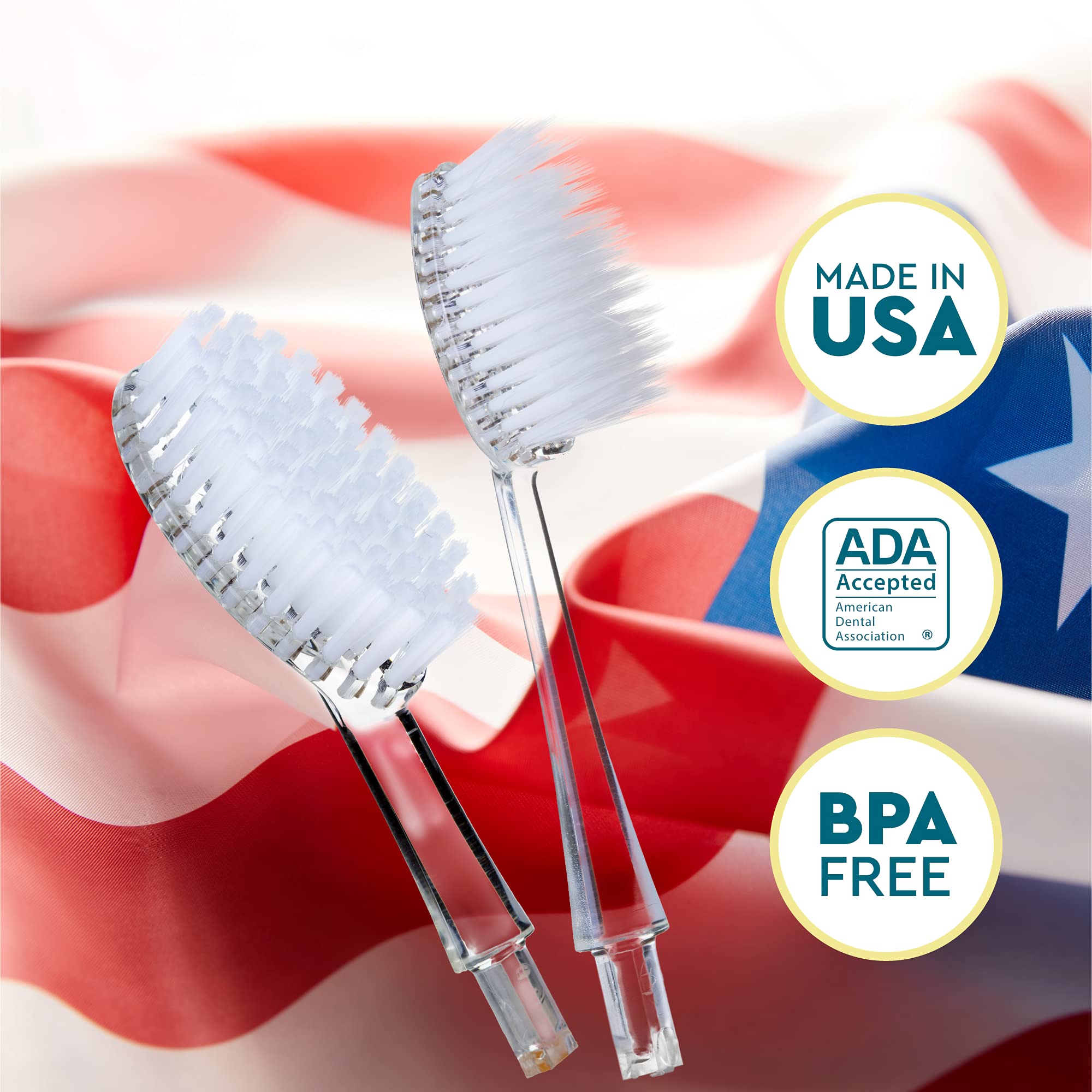 Radius Big Brush Soft Replacement Heads, 2 Count