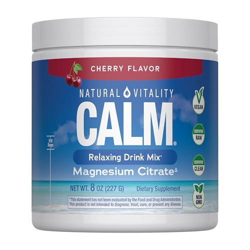 Natural Vitality Calm Cherry Magnesium Powder, 8 Oz