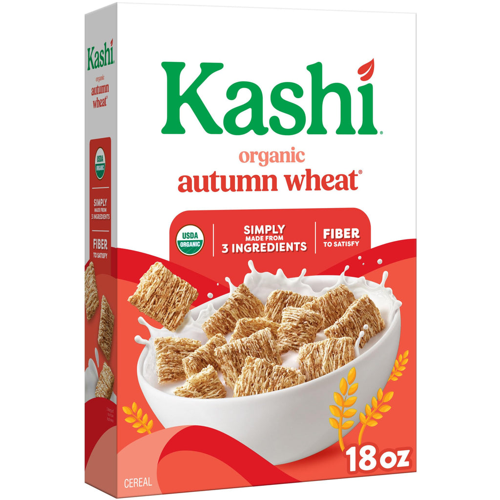 Kashi Organic Autumn Wheat Breakfast Cereal, Case of 8, 18 Oz