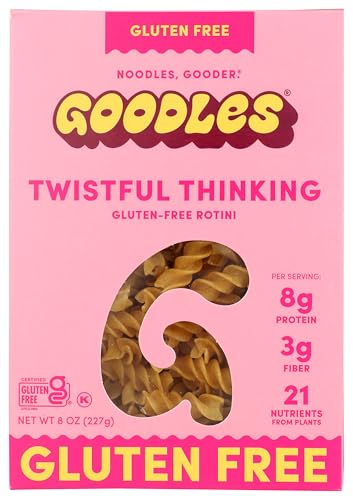 Goodles Twistful Thinking Gluten-Free Dry Pasta, Case of 12, 8 Ounce