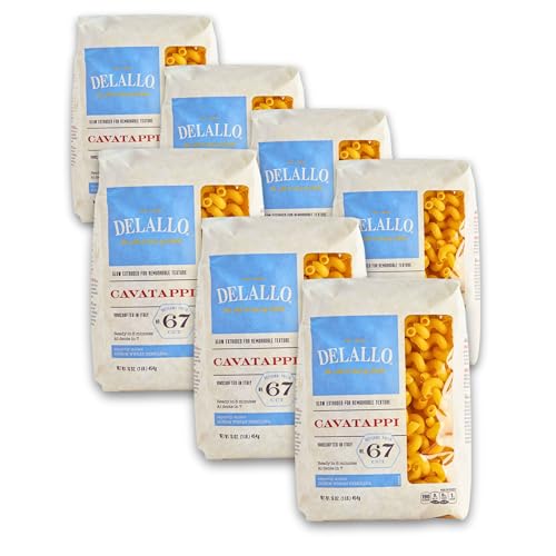 DeLallo Cavatappi Pasta, Case of 8, 16 Ounce