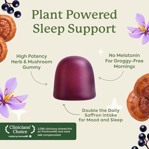 Plant People WonderSleep Elderberry Mushroom Gummies, 60 Count
