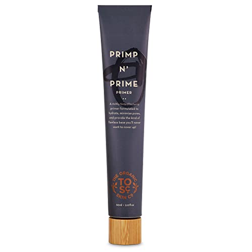 The Organic Skin Co Primp N Prime Hydrating Makeup Primer and Tinted Moisturizer, Sun Kissed, 2 Fluid Ounce