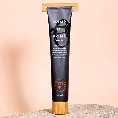 The Organic Skin Co Primp N Prime Hydrating Makeup Primer and Tinted Moisturizer, Sun Kissed, 2 Fluid Ounce
