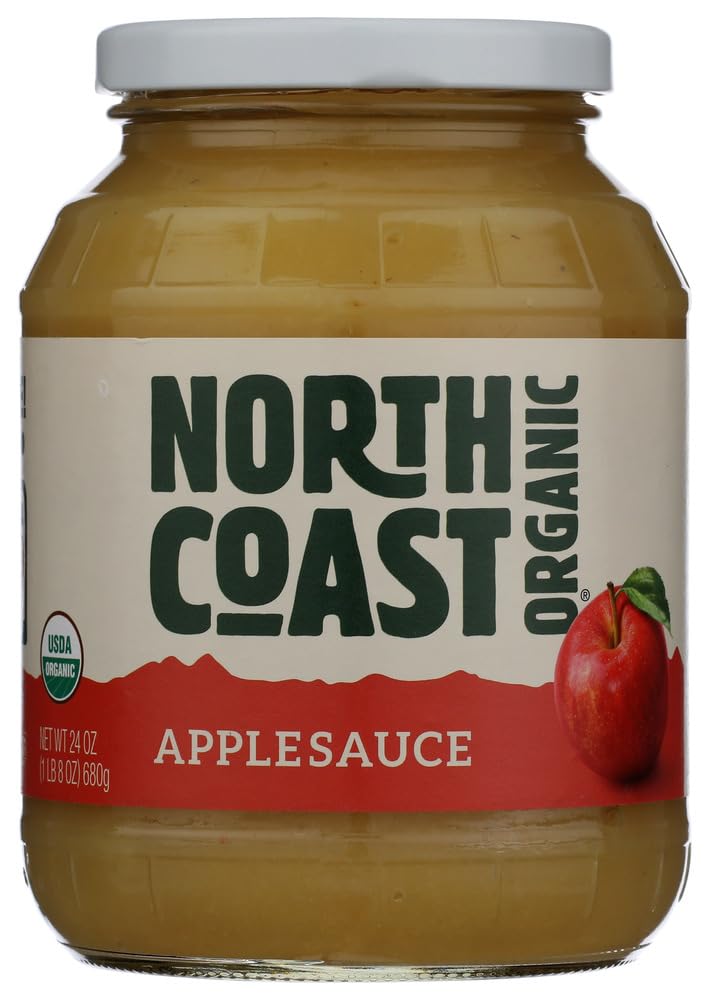 North Coast Organic Applesauce, Case of 6, 24 fl oz Jars