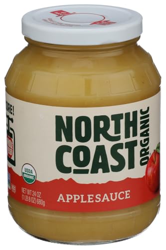 North Coast Organic Applesauce, Case of 6, 24 fl oz Jars