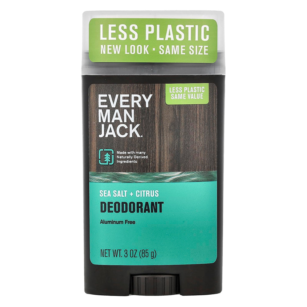 Every Man Jack Sea Salt + Citrus Aluminum-Free Deodorant, 3 Oz