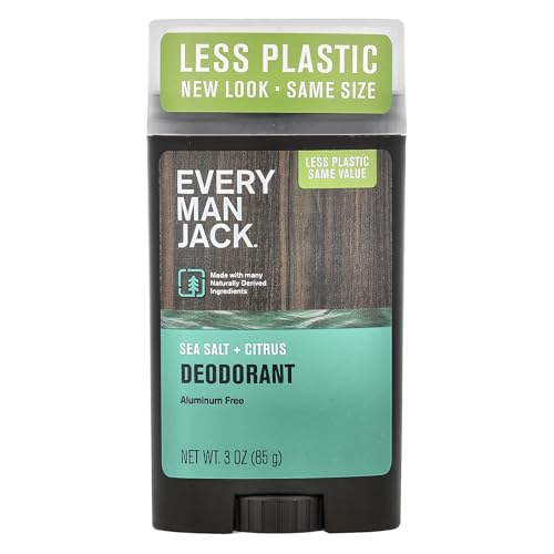 Every Man Jack Sea Salt + Citrus Aluminum-Free Deodorant, 3 Oz
